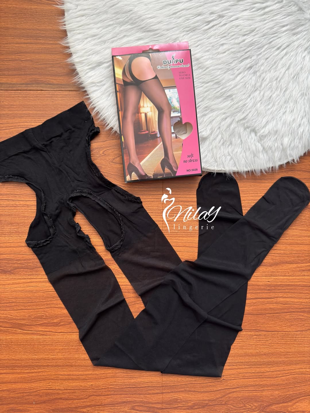 جوراب شلواری شیشه ای فاق باز  کد 2510