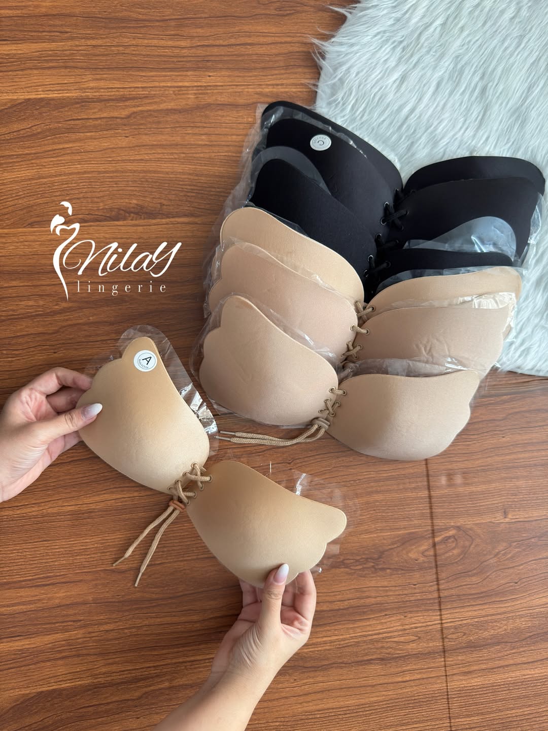 سوتین چسبی پروانه ای  کد 1319