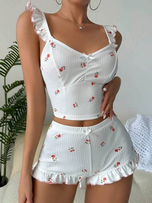 ست تاپ و شورتک راحتی کد 351
