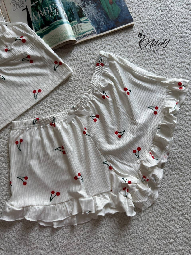 ست تاپ و شورتک راحتی کد 351